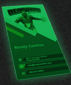 Glow in the Dark Business Cards (Green)
