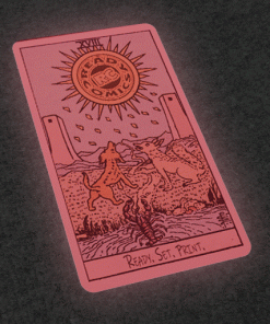 Glow in the Dark Tarot Cards (Hot Pink)