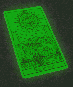 Glow in the Dark Tarot Cards (Neon Yellow)