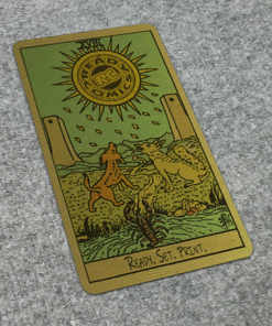 Metal Tarot Cards (Gold Metal)